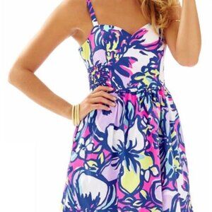 Lilly Pulitzer Christine Catwalkin Floral Dress, Size 00